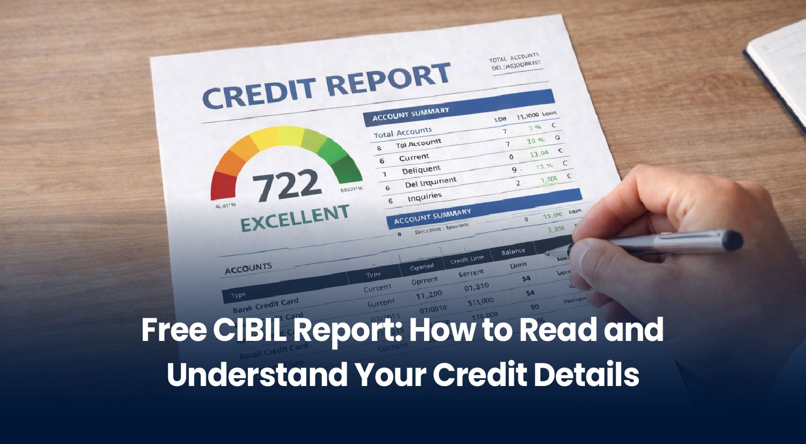 Free CIBIL Report: How to Read and Understand Your Credit Details